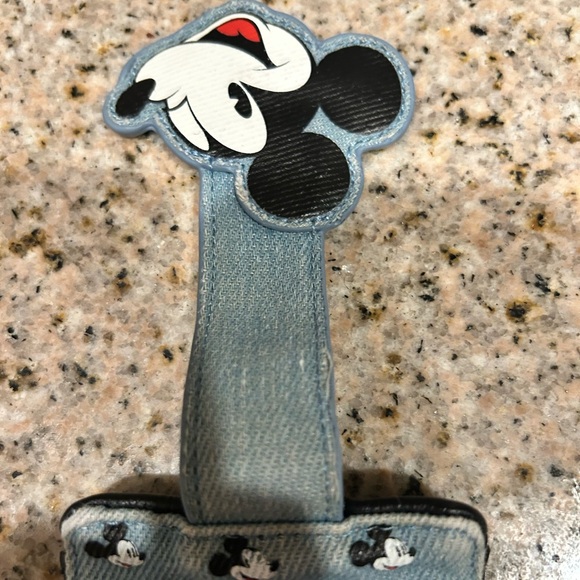 Disney Mickey Mouse Denim Card Holder - Black and Blue - Picture 6 of 6